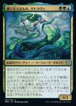 naokuroshop MTG [DMU][222][多][U][JP][潮に仕えるもの、タトヨヴァ/Tatyova, Steward of Tides] NM