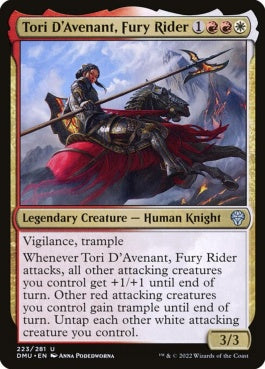 naokuroshop MTG [DMU][223][多][U][EN][憤怒の乗り手、アヴナントのトーリ/Tori D'Avenant, Fury Rider]（foil） NM