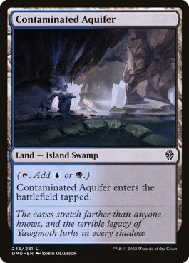 naokuroshop MTG [DMU][245][土地][C][EN][汚染された帯水層/Contaminated Aquifer]（foil） NM