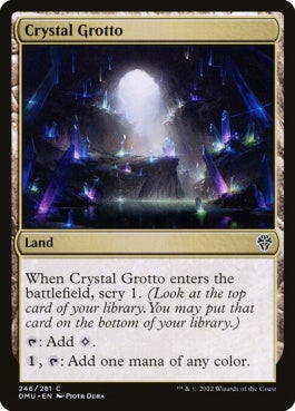 naokuroshop MTG [DMU][246][土地][C][EN][水晶の岩屋/Crystal Grotto]（foil） NM