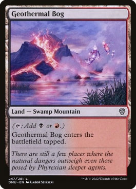 naokuroshop MTG [DMU][247][土地][C][EN][地熱の沼/Geothermal Bog]（foil） NM