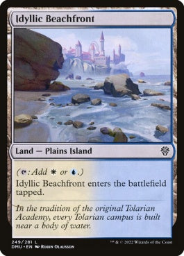 naokuroshop MTG [DMU][249][土地][C][EN][理想的な浜方/Idyllic Beachfront]（foil） NM