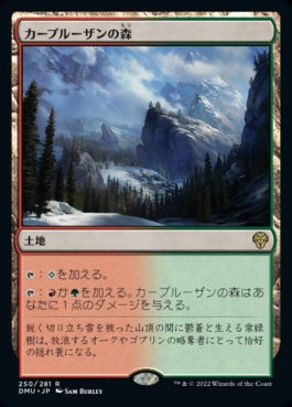 naokuroshop MTG [DMU][250][土地][R][JP][カープルーザンの森/Karplusan Forest]（foil） NM