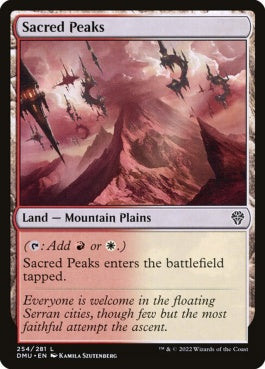 naokuroshop MTG [DMU][254][土地][C][EN][聖なる峰/Sacred Peaks] NM