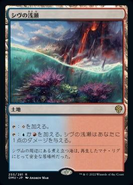 naokuroshop MTG [DMU][255][土地][R][JP][シヴの浅瀬/Shivan Reef] NM