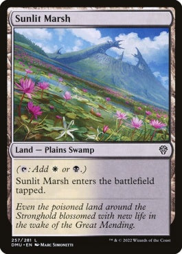 naokuroshop MTG [DMU][257][土地][C][EN][日向の湿地/Sunlit Marsh]（foil） NM