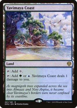 naokuroshop MTG [DMU][261][土地][R][EN][ヤヴィマヤの沿岸/Yavimaya Coast] NM