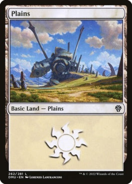 naokuroshop MTG [DMU][262][土地][C][EN][平地/Plains]（foil） NM