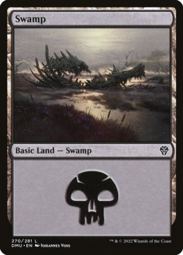 naokuroshop MTG [DMU][270][土地][C][EN][沼/Swamp] NM