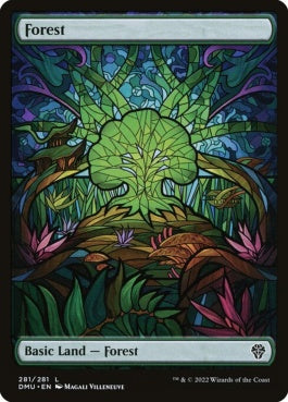 naokuroshop MTG [DMU][281][土地][C][EN][森/Forest]（foil） NM