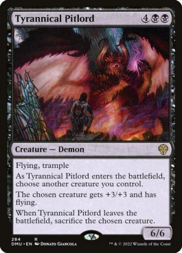 naokuroshop MTG [DMU][284][黒][R][EN][奈落の暴君/Tyrannical Pitlord]（foil） NM