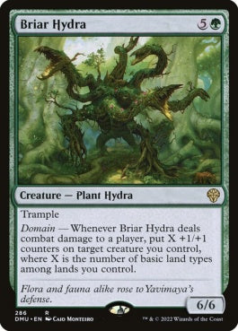 naokuroshop MTG [DMU][286][緑][R][EN][茨のハイドラ/Briar Hydra]（foil） NM