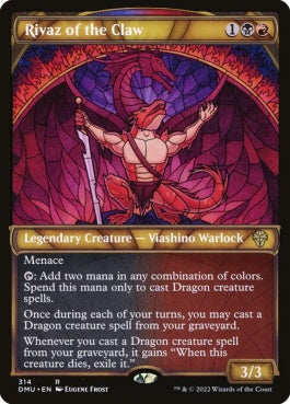 naokuroshop MTG [DMU][314][多][R][EN][爪のライヴァズ/Rivaz of the Claw]（foil） NM