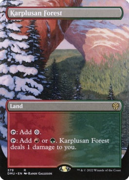 naokuroshop MTG [DMU][379][土地][R][EN][カープルーザンの森/Karplusan Forest] NM