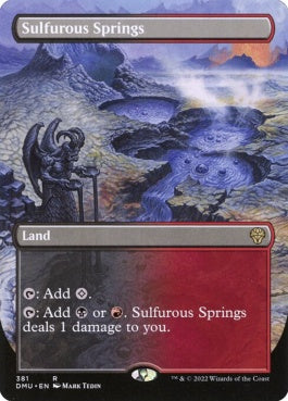 naokuroshop MTG [DMU][381][土地][R][EN][硫黄泉/Sulfurous Springs]（foil） NM