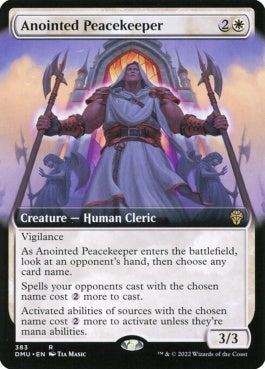 naokuroshop MTG [DMU][383][白][R][EN][選定された平和の番人/Anointed Peacekeeper]（foil） NM