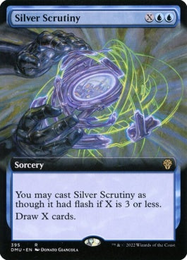 naokuroshop MTG [DMU][395][青][R][EN][銀の精査/Silver Scrutiny]（foil） NM