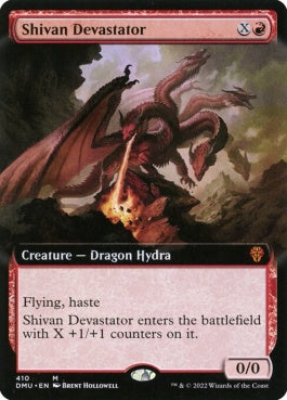 naokuroshop MTG [DMU][410][赤][M][EN][シヴの壊滅者/Shivan Devastator]（foil） NM