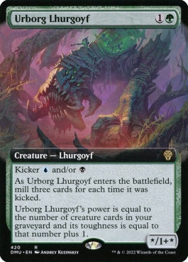 naokuroshop MTG [DMU][420][緑][R][EN][アーボーグのルアゴイフ/Urborg Lhurgoyf]（foil） NM