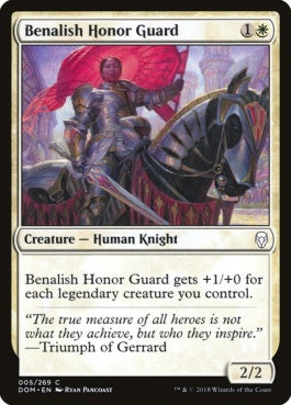 naokuroshop MTG [DOM][005][白][C][EN][ベナリアの儀仗兵/Benalish Honor Guard] NM