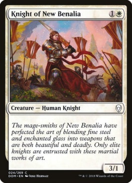 naokuroshop MTG [DOM][024][白][C][EN][新ベナリアの騎士/Knight of New Benalia] NM