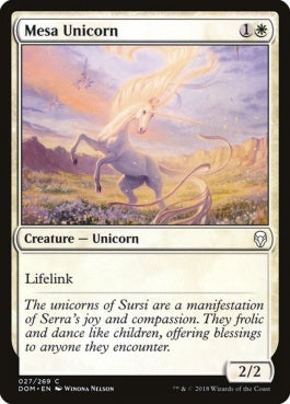 naokuroshop MTG [DOM][027][白][C][EN][メサ・ユニコーン/Mesa Unicorn] NM