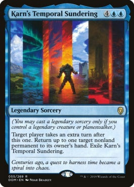 naokuroshop MTG [DOM][055][青][R][EN][カーンの経時隔離/Karn's Temporal Sundering] NM