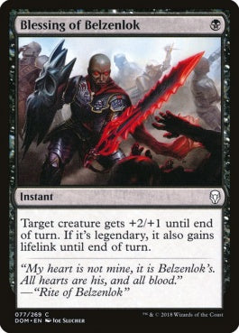 naokuroshop MTG [DOM][077][黒][C][EN][ベルゼンロックの祝福/Blessing of Belzenlok] NM