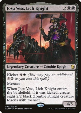 naokuroshop MTG [DOM][095][黒][R][EN][リッチの騎士、ジョス・ヴェス/Josu Vess, Lich Knight] NM