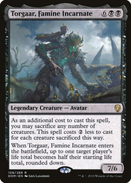 naokuroshop MTG [DOM][108][黒][R][EN][飢饉の具現、トルガール/Torgaar, Famine Incarnate] NM