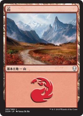 naokuroshop MTG [DOM][262][土地][C][JP][山/Mountain] NM