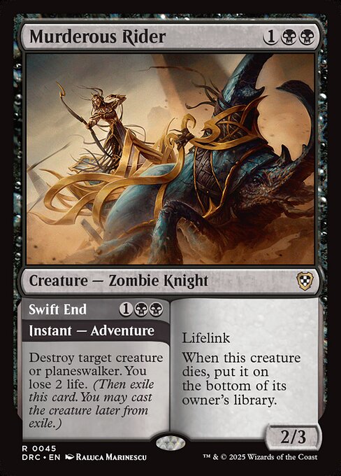 naokuroshop MTG [DRC][0045][黒][R][EN][残忍な騎士/Murderous Rider] NM