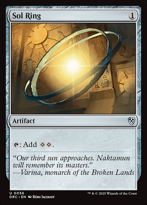 naokuroshop MTG [DRC][0056][茶][U][EN][太陽の指輪/Sol Ring] NM