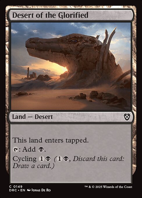 naokuroshop MTG [DRC][0149][土地][C][EN][栄光の砂漠/Desert of the Glorified] NM