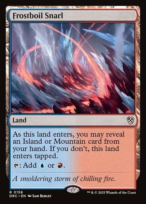 naokuroshop MTG [DRC][0158][土地][R][EN][凍沸の交錯/Frostboil Snarl] NM