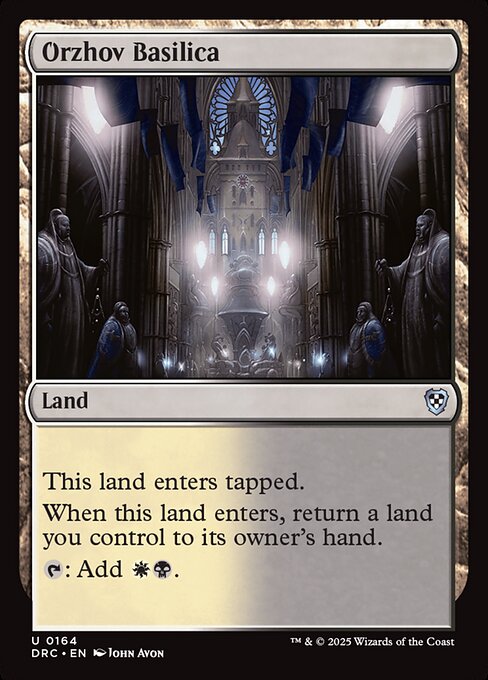 naokuroshop MTG [DRC][0164][土地][U][EN][オルゾフの聖堂/Orzhov Basilica] NM