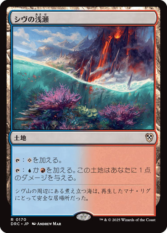 naokuroshop MTG [DRC][0170][土地][R][JP][シヴの浅瀬/Shivan Reef] NM