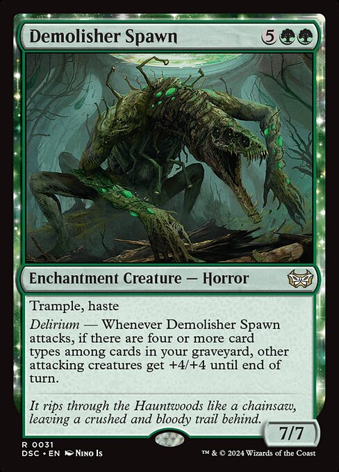 naokuroshop MTG [DSC][0031][緑][R][EN][破壊の落とし子/Demolisher Spawn] NM