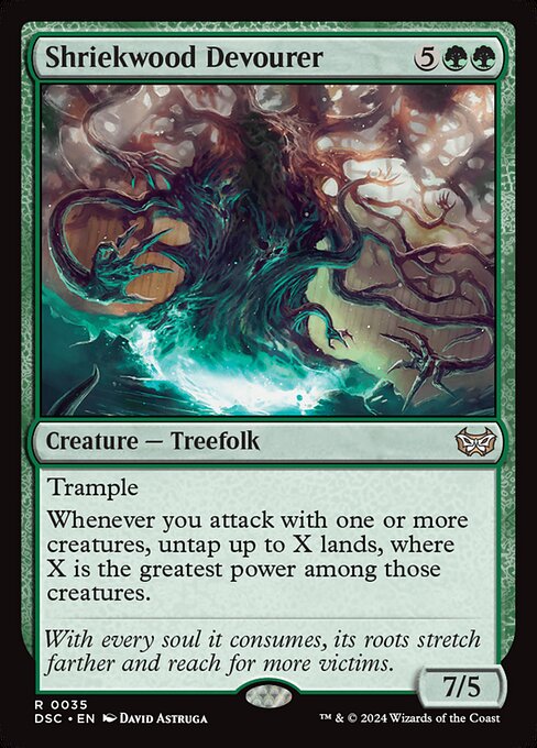 naokuroshop MTG [DSC][0035][緑][R][EN][貪る悲鳴木/Shriekwood Devourer] NM