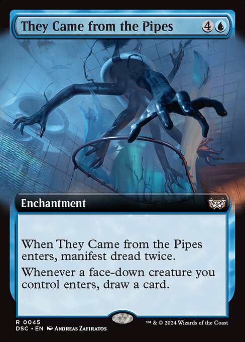 naokuroshop MTG [DSC][0045][青][R][EN][奴らは管を伝ってやってきた/They Came from the Pipes]（foil） NM