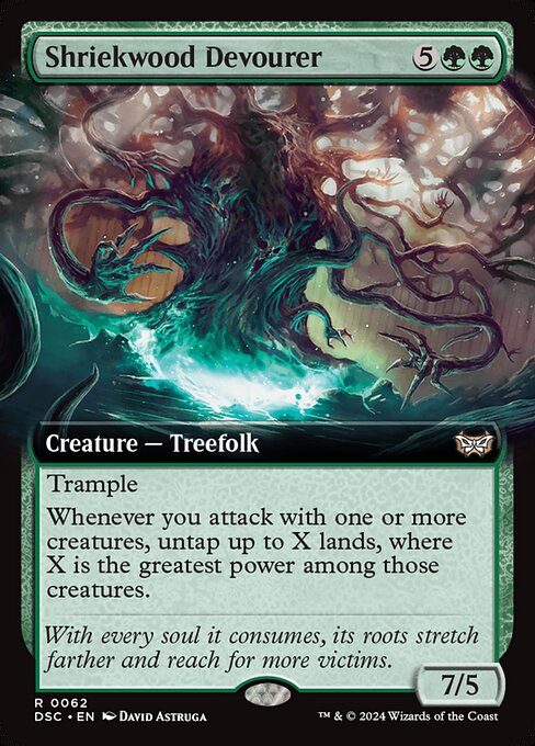 naokuroshop MTG [DSC][0062][緑][R][EN][貪る悲鳴木/Shriekwood Devourer] NM