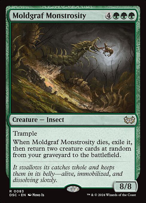 naokuroshop MTG [DSC][0083][緑][R][EN][黴墓の大怪物/Moldgraf Monstrosity] NM