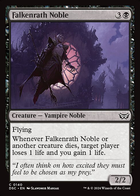 naokuroshop MTG [DSC][0140][黒][U][EN][ファルケンラスの貴族/Falkenrath Noble] NM