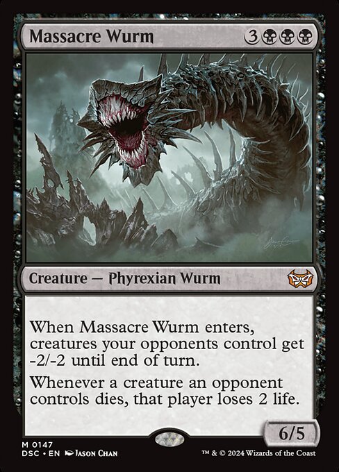 naokuroshop MTG [DSC][0147][黒][M][EN][虐殺のワーム/Massacre Wurm] NM