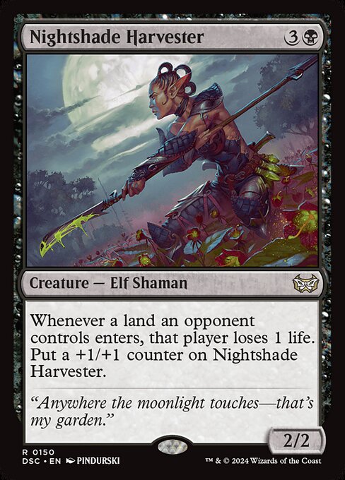 naokuroshop MTG [DSC][0150][黒][R][EN][ベラドンナの収穫者/Nightshade Harvester] NM