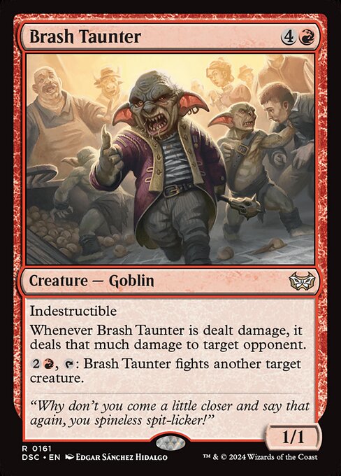 naokuroshop MTG [DSC][0161][赤][R][EN][無作法な挑発者/Brash Taunter] NM