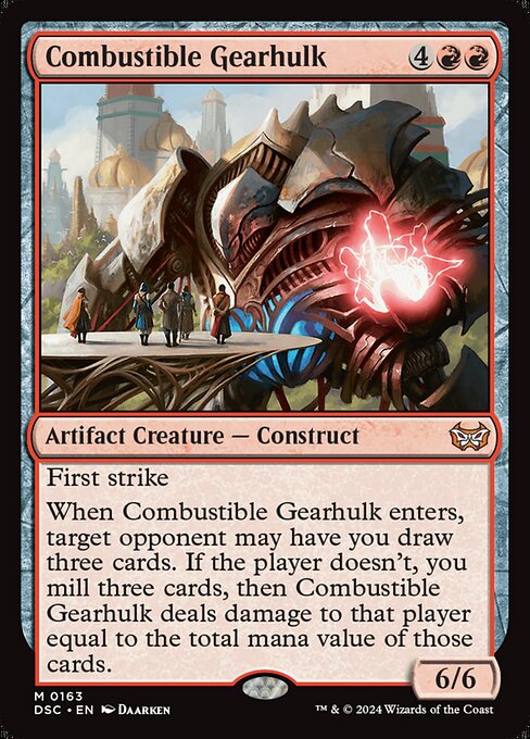 naokuroshop MTG [DSC][0163][赤][M][EN][焼却の機械巨人/Combustible Gearhulk] NM