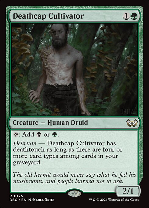 naokuroshop MTG [DSC][0175][緑][R][EN][死天狗茸の栽培者/Deathcap Cultivator] NM