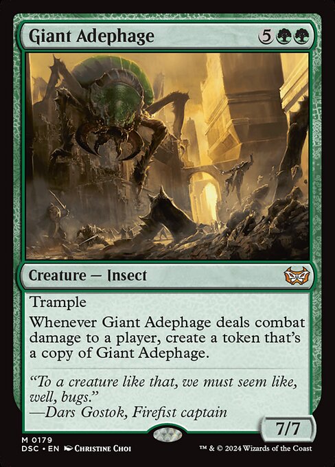 naokuroshop MTG [DSC][0179][緑][M][EN][巨大オサムシ/Giant Adephage] NM