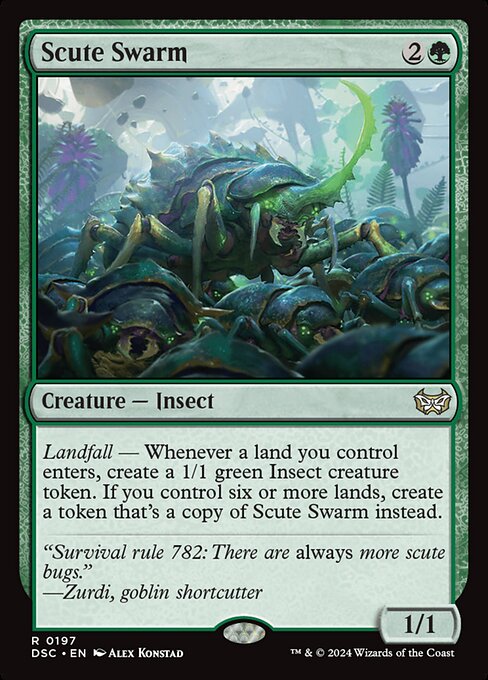 naokuroshop MTG [DSC][0197][緑][R][EN][硬鎧の大群/Scute Swarm] NM